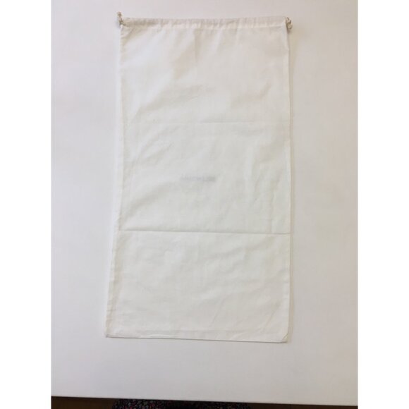 Balenciaga 25"x14" Dust Bag Rectangular Ivory Cotton Drawstring Authentic - Picture 7 of 10